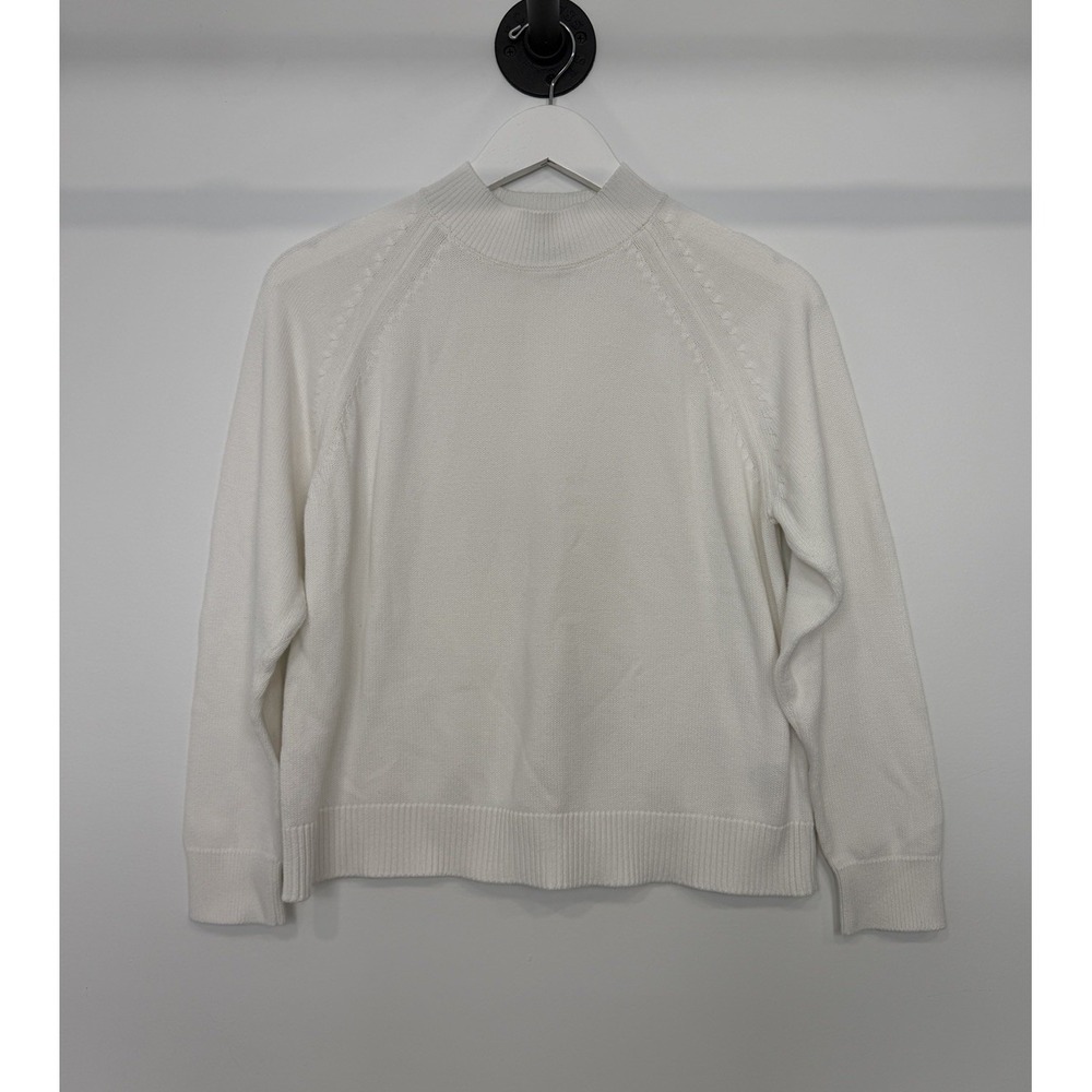 Quince Organic Cotton Fisherman Sweater Womens Small Coastal Minimalist Capsule